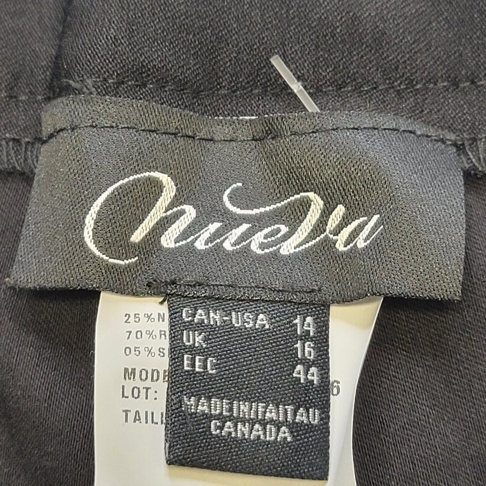 𝅺NUEVA Stretchy Travelers Crease Black Pants  Size 10  Size 14 - NWOT - Picture 8 of 9